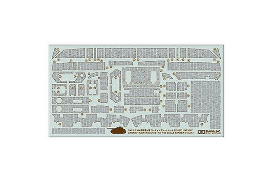 Tamiya 1/48 Panzer Iv Zimmerit Coating Sheet