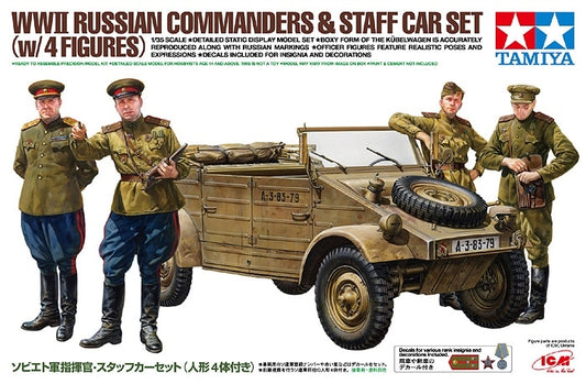 Tamiya 1/35 Russian Commanders/Staff Car W/4 Figures