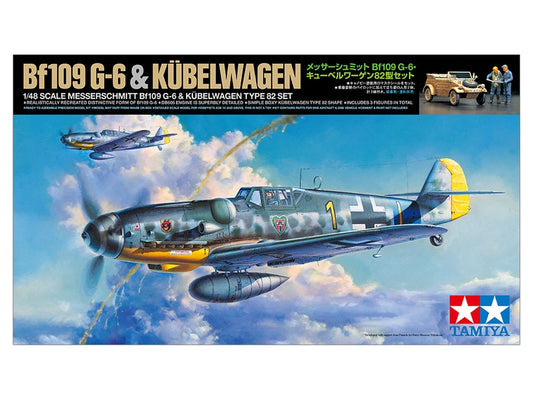 Tamiya 1/48 Messerschmitt Bf109 G-6 W/Kubelwagen Type 82