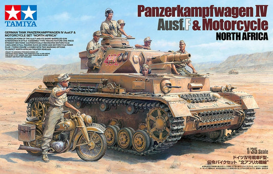 Tamiya 1/35 German Panzer Iv Ausf.F Motorcycle Set North Africa