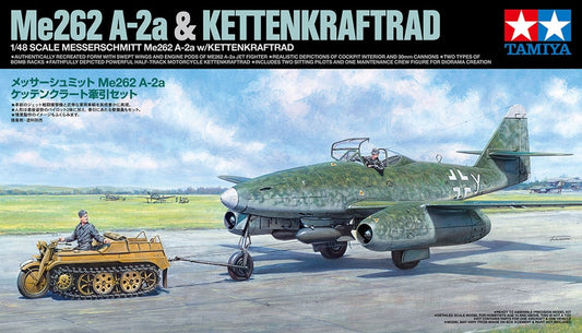 Tamiya 1/48 Messerschmitt Me262 A-2A W/Kettenkraftrad
