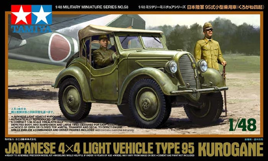 Tamiya 1/48 4X4 Type 95 Kurogane Light Vehicle