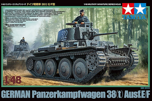Tamiya 1/48 German Panzer 38(T) Ausf.E/F