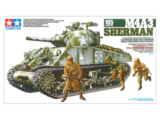 Tamiya 1/35 M4A3 Sherman 105Mm Howitzer Assault Support