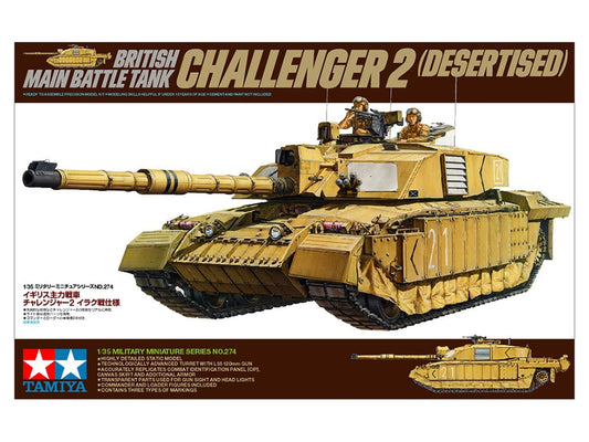 Tamiya 1/35 British Main battle tank Challenger 2 (Desertised)