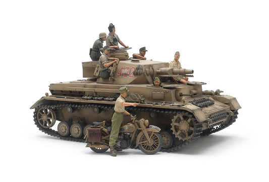 Tamiya 1/35 German Panzer Iv Ausf.F Motorcycle Set North Africa