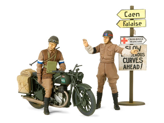 Tamiya 1/35 British Bsa M20 Motorcycle W/Military Police Set