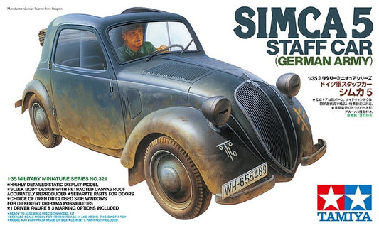 Tamiya 1/35 Simca 5 Staff Car German Army