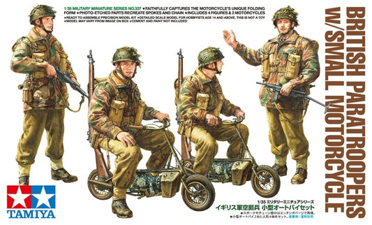 Tamiya 1/35 British Paratroopers W/Small Motorcycle