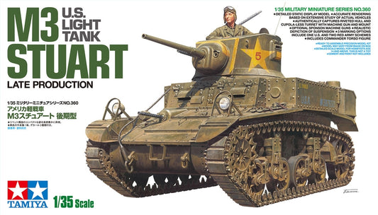 Tamiya 1/35 Us Light Tank M3 Stuart Late Production
