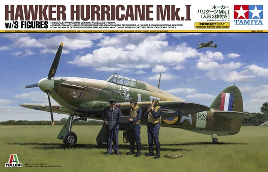 Tamiya 1/48 Hawker Hurricane Mk.I W/3 Figures