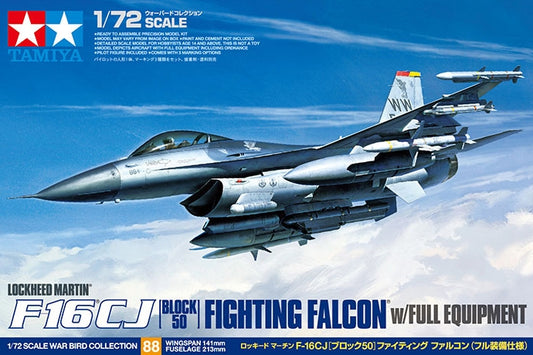 Tamiya 1/72 F-16 CJ Fighting Falcon Block 50 W/Full Equipment