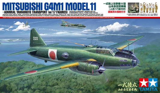 Tamiya 1/48 Mitsubishi G4M1 Model 11 Admiral Yamamoto Transport