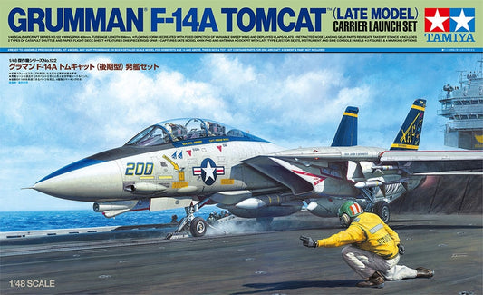 Tamiya 1/48 Grumman F-14A Tomcat Late Model Carrier Launch Set