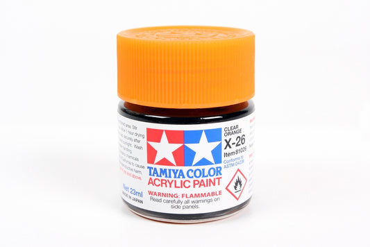 Tamiya Acrylic X-26 Clear Orange 23Ml Bottle