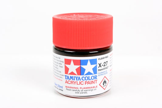 Tamiya Acrylic X-27 Clear Red 23Ml Bottle