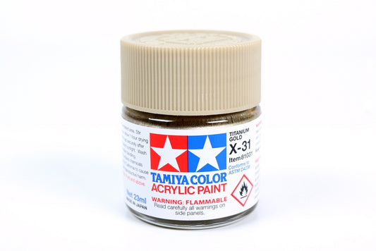 Tamiya Acrylic X-31 Titanium Gold 23Ml Bottle