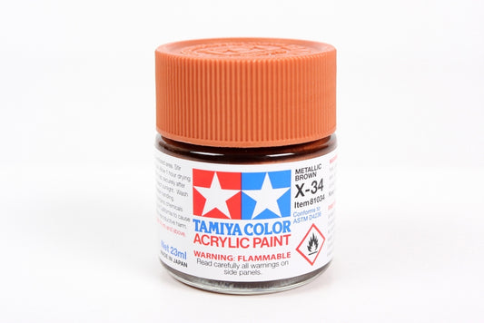 Tamiya Acrylic X-34 Metallic Brown 23Ml Bottle