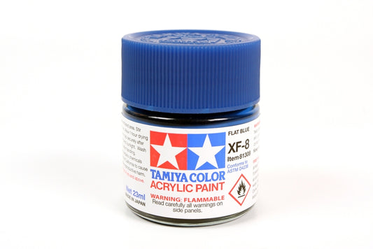 Tamiya Acrylic Xf-8 Flat Blue 23Ml Bottle