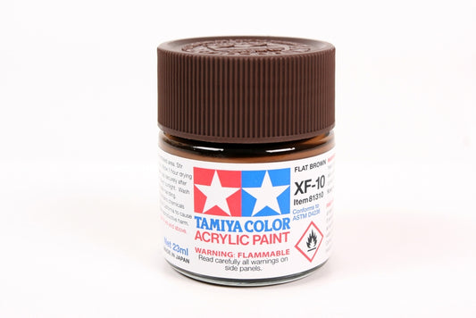 Tamiya Acrylic Xf-10 Flat Brown 23Ml Bottle
