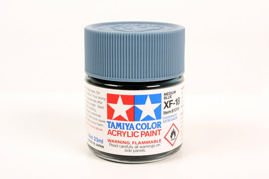 Tamiya Acrylic Xf-18 Medium Blue 23Ml Bottle