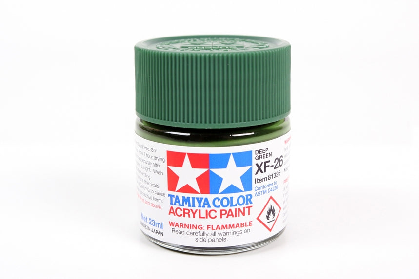 Tamiya Acrylic Xf-26 Deep Green 23Ml Bottle