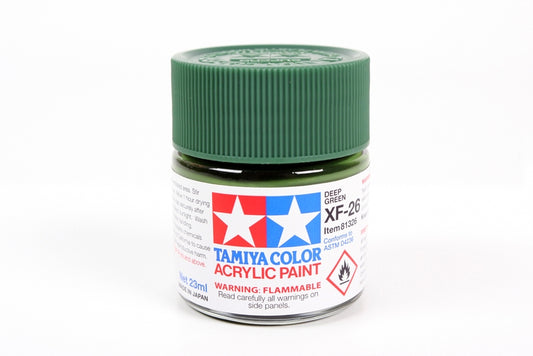 Tamiya Acrylic Xf-26 Deep Green 23Ml Bottle