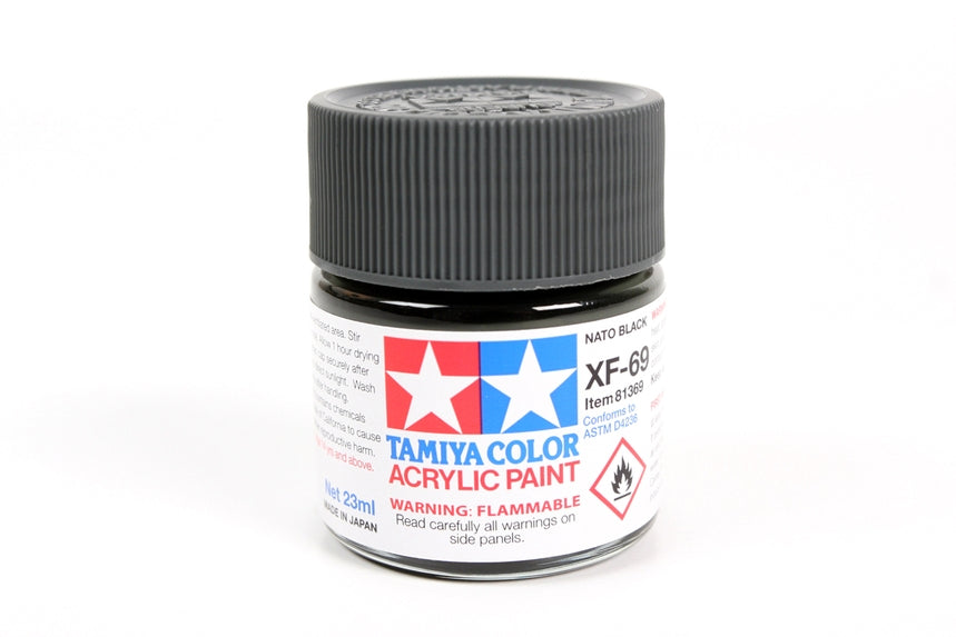 Tamiya Acrylic Xf-69 Nato Black 23Ml Bottle