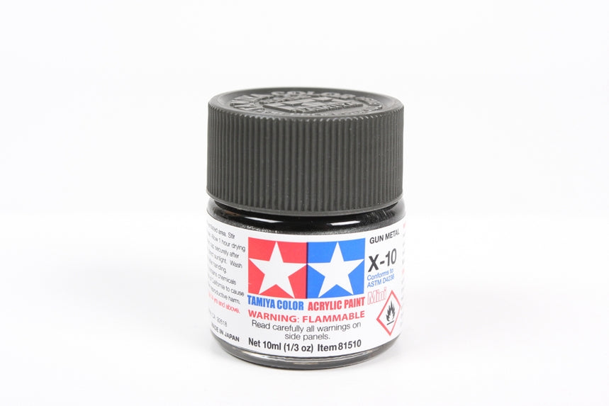 Tamiya Acrylic Mini X-10 Gun Metal