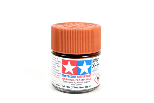 Tamiya Acrylic Mini X-34 Met Brown
