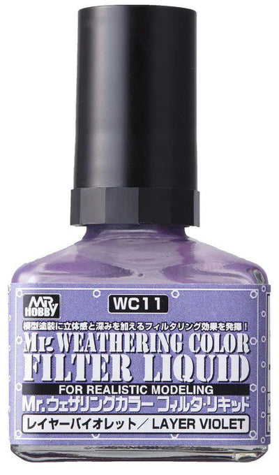 Mr. Hobby - Mr. Weathering Color WC11 FILTER LIQUID VIOLET