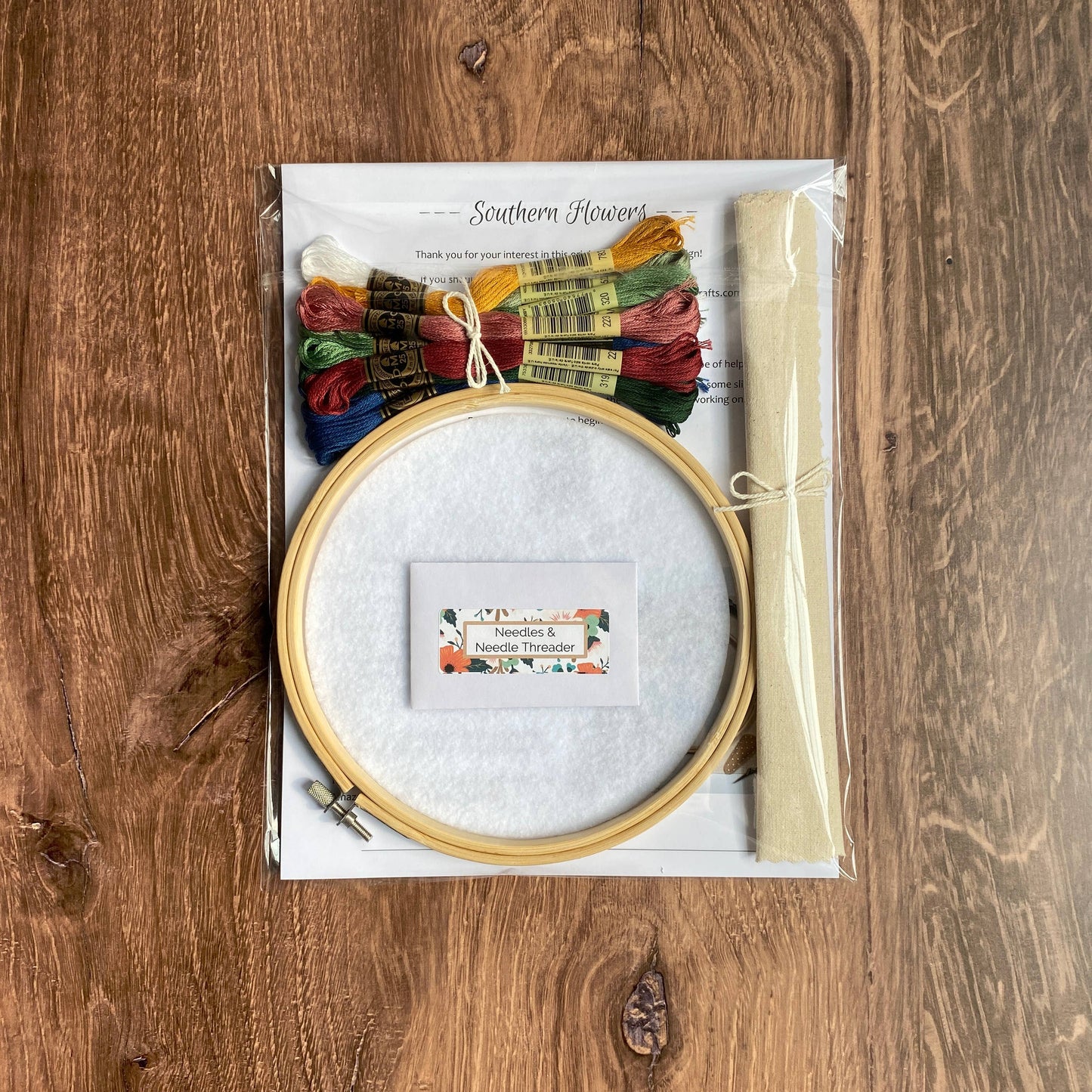 Southern Flowers Embroidery Kit