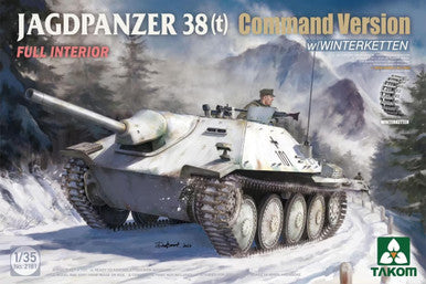 Takom 1/35 Jagdpanzer 38(t) Command w/Interior Plastic Model Kit