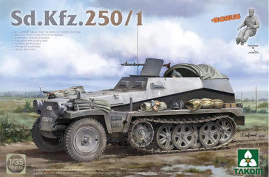 Takom 1/35 Sd.Kfz.250/1 Half Track w/Figure