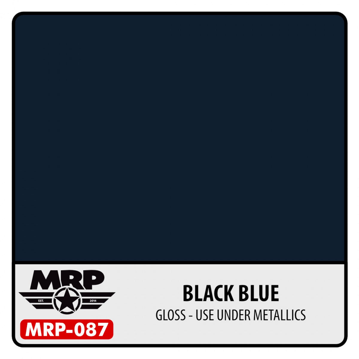 MRP087 Black Blue Gloss Use under metallics - Mr. Paint