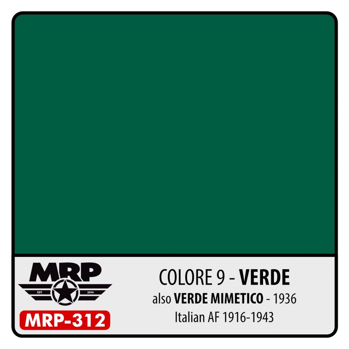 MRP Colore 9 – Verde also Verde Mimetico – 1936 (Italian AF 1916-43)