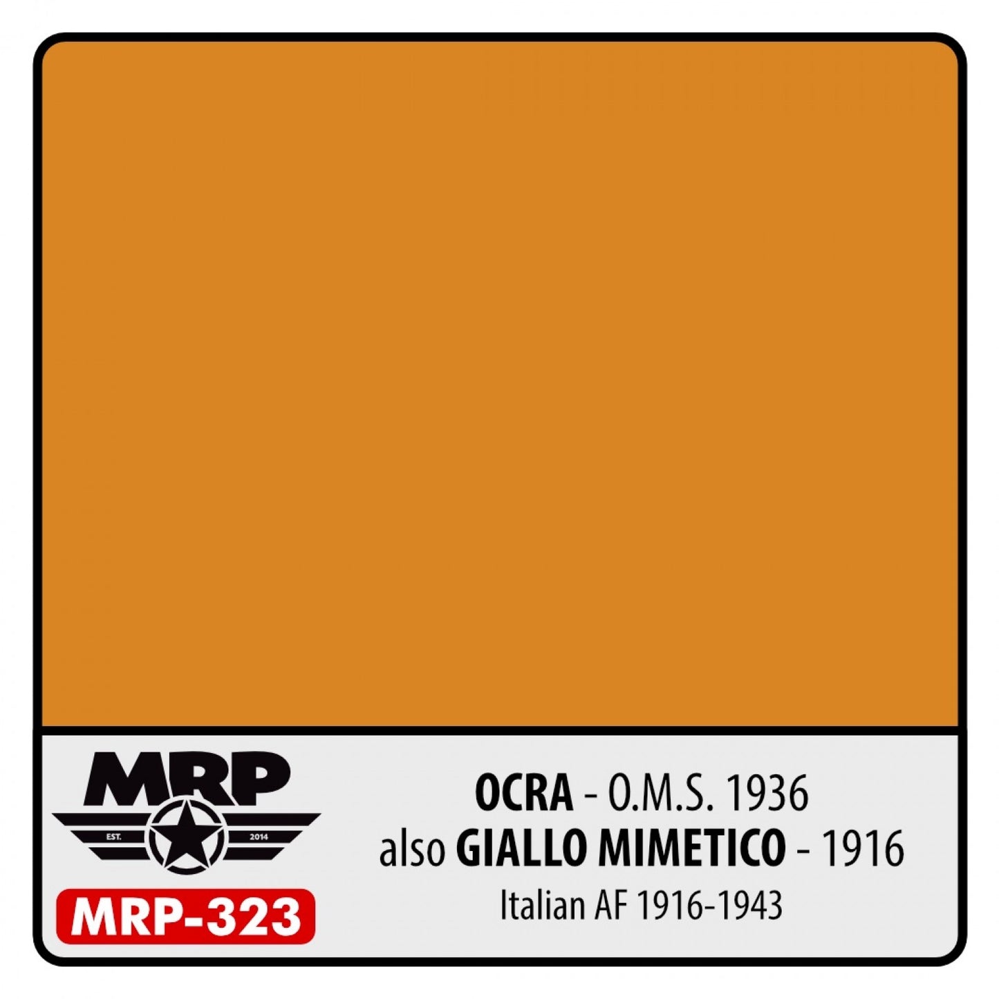 MRP Ocra – O.M.S. 1936 also Giallo Mimetico – 1916 (Italian AF 1916-43)