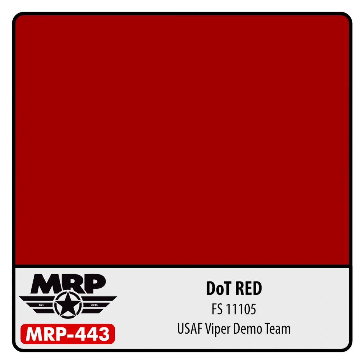 MRP443 USAF Viper Demo Team FS11105 DoT Red - Mr. Paint