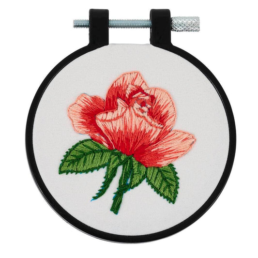 Bucilla® Stamped Embroidery Kit - Blooming Rose 3"