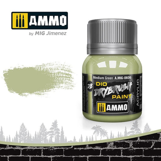 AMMO MEDIUM GREEN DRYBRUSH 0606
