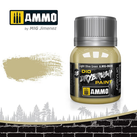 AMMO LGT OLIVE GREEN DRYBRUSH 0608