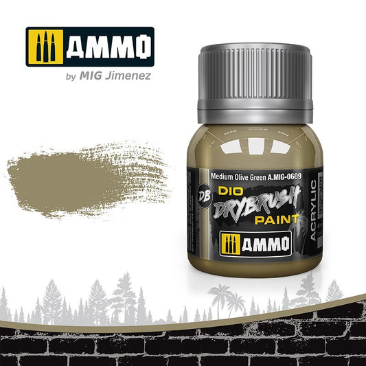 AMMO MED OLIVE GREEN DRYBRUSH 0609