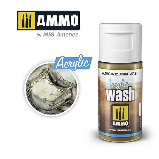 AMMO OCHRE WASH ACRYLIC 0712