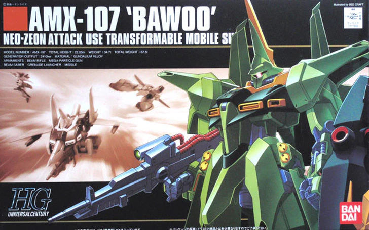 Bandai 1/144 HGUC #031 AMX-107 Bawoo (Mass Production Ver.) "Mobile Suit ZZ Gundam" - 1111898