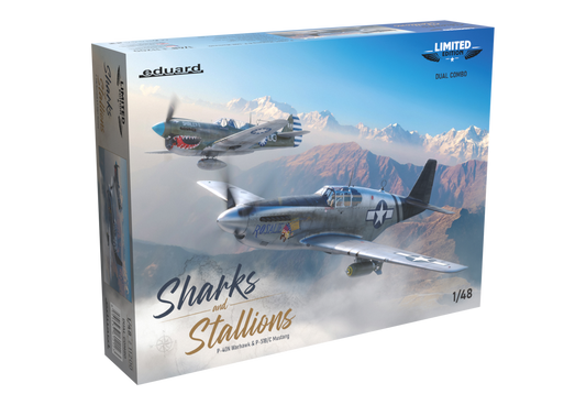 Eduard 1/48 P-40N warhawk & P-51B/C mustang Sharks and Stallions DUAL COMBO LIMITED EDITION - 11200