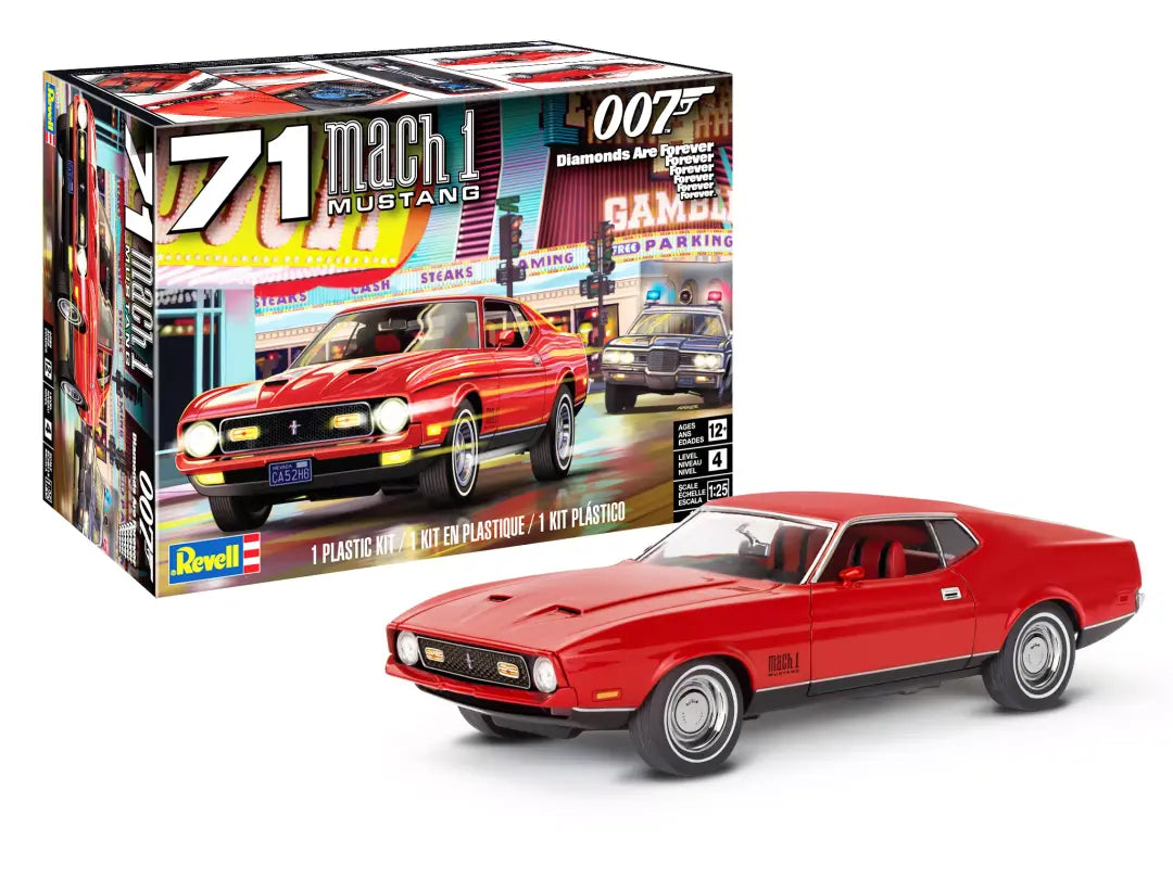 Revell 1/25 '71 Ford Mustang Mach 1 429 "James Bond" 007 Diamonds Are Forever