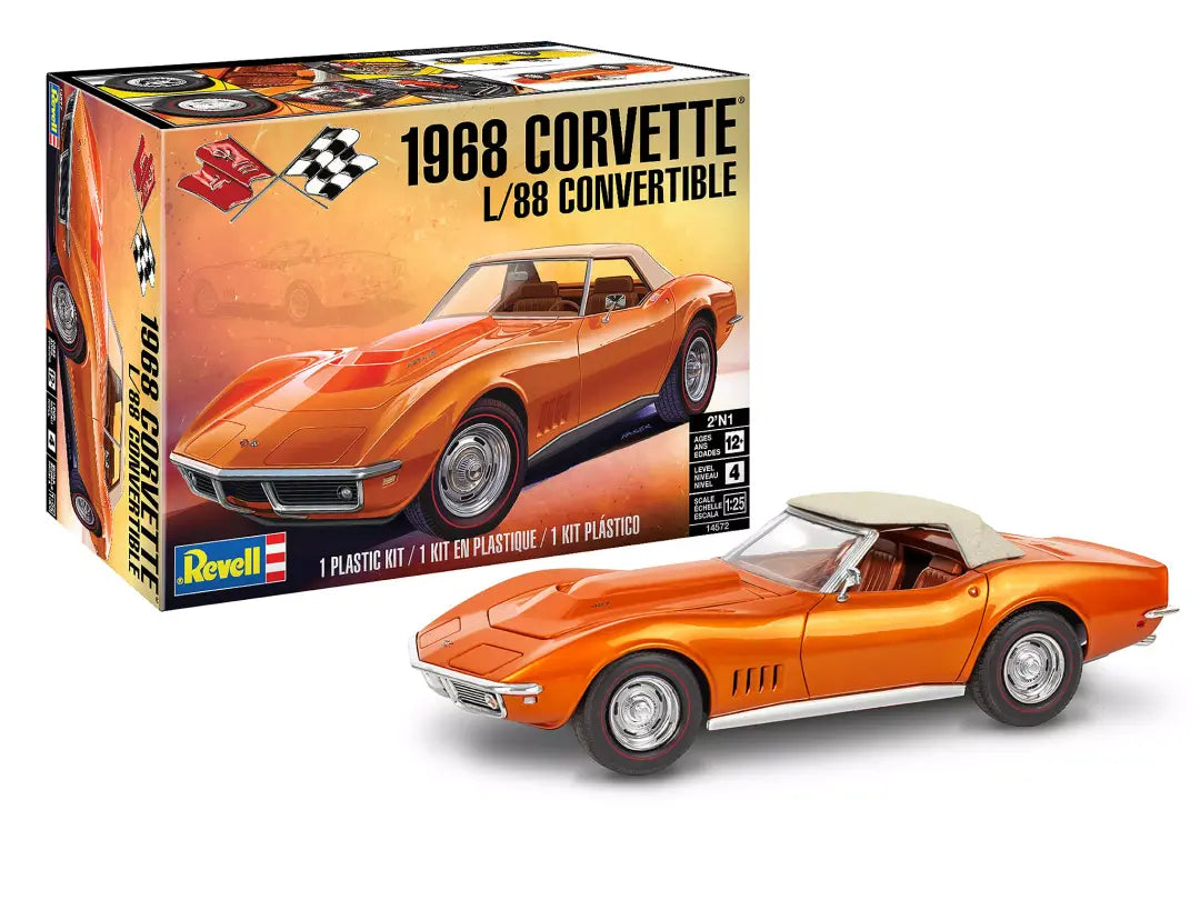 Revell 1/25 ’68 Corvette L/88 Convertible 2’N1
