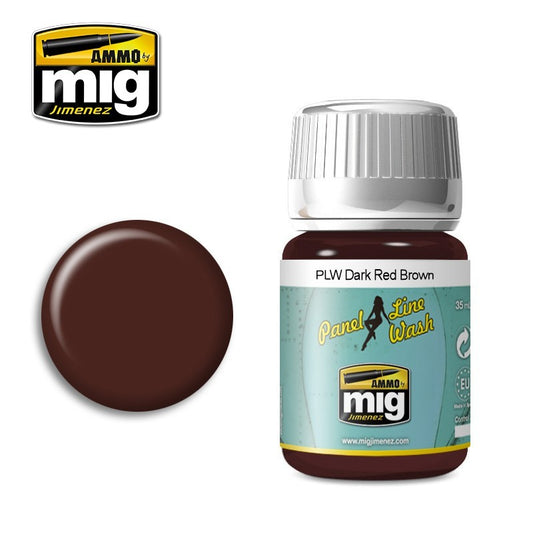 AMMO DARK RED BROWN PANEL LINE WASH 1605