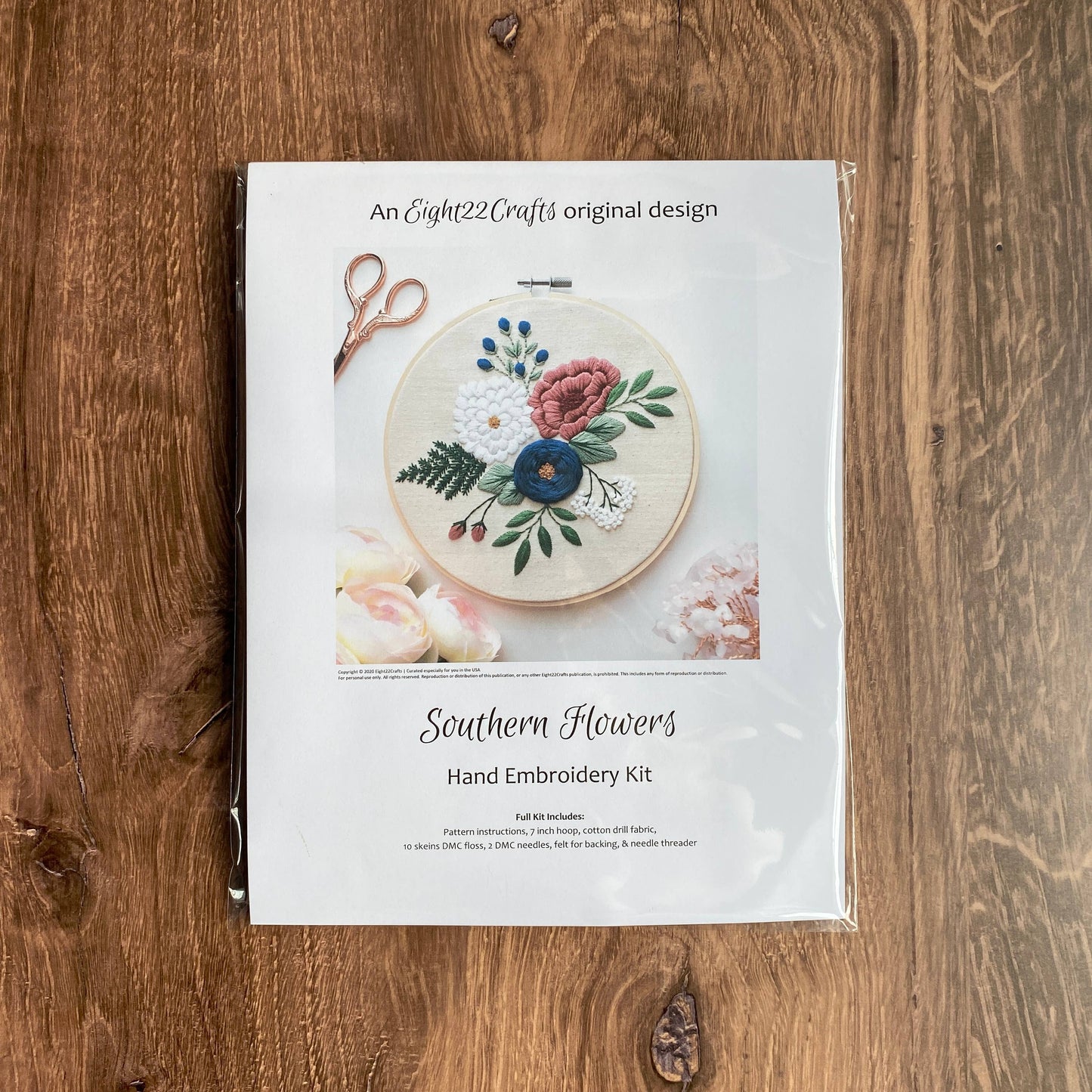 Southern Flowers Embroidery Kit