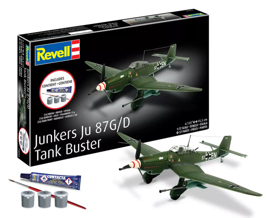 Revell 1/72 Junkers Ju 87G/D Tank Buster Model Kit - RMX74692